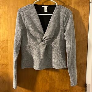 NWOT H&M Silver Top
